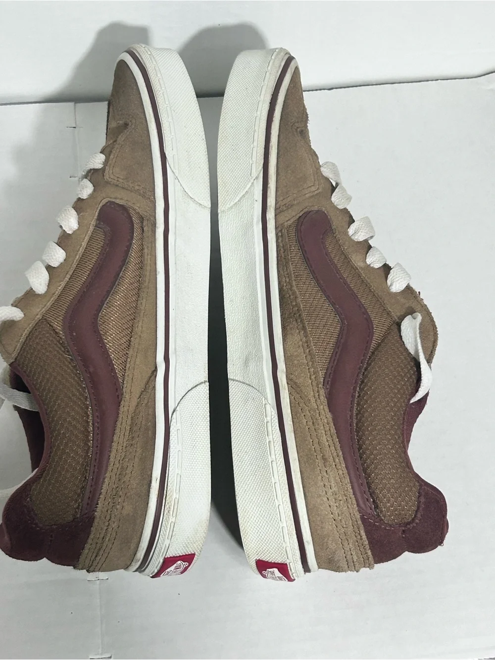 Vans Caldrone 500714 Skate Shoes Sneakers Suede Brown Mens Size 8
